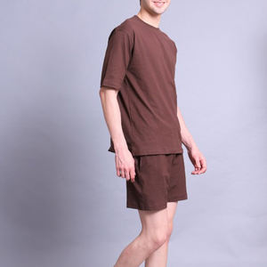 Conjunto de Camiseta y Pantalones Cortos de Algodón de Dos Piezas para Hombre, Transpirable, de Secado Rápido, de Alta Calidad y Personalizable, para Verano - Product Image 5