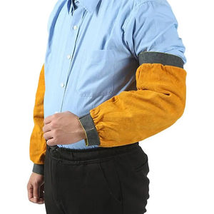 Mangas de cuero de vaca resistentes al calor y a las chispas para soldar, mangas protectoras de cuero para brazos - Product Image 6