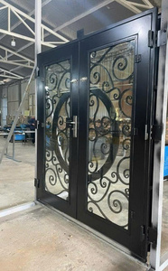 Porte de sécurité en acier forgé sur mesure pour l'entrée de la maison avec système de verrouillage de qualité supérieure, design moderne et durabilité durable - Product Image 2