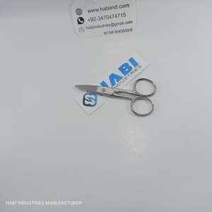 High Quality Stainless Steel Sharp Cuticle Embroidery Scissors Custom <b>Chrome</b> Polish Tailor Cloth Cutting Wholesale - Product Image 4