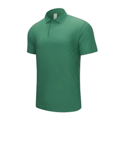 Polo personnalisé pour homme en soie glacée sans couture, séchage rapide, pour golf et tennis, couleur unie, respirant, rafraîchissant pour l'été, vêtements de sport OEM ODM - Product Image 6