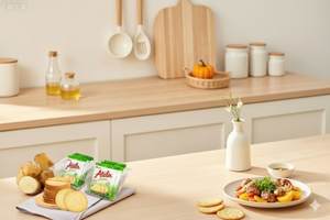 Biscuits aux pommes de terre 228g, craquelins aux légumes croustillants, qualité d'exportation supérieure - Product Image 2