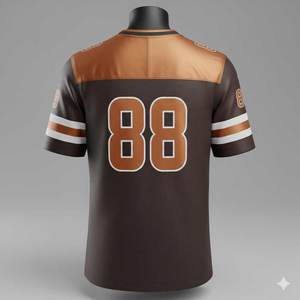 Camiseta de Fútbol Americano Personalizada, Estilo Urbano, para Adultos, Transpirable, de Secado Rápido, 100% Poliéster, Económica - Product Image 4