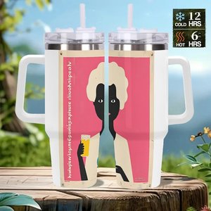 Stainless Steel Tumbler 40oz Large Capacity Promotional <b>Bottle</b> for Farm Equipment Shows - Product Image 2