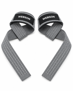 Sangles de levage réglables en coton Webson, antidérapantes, pour musculation, équipement de gym, unisexe, boucle, prix abordable, best-seller, personnalisables - Product Image 3