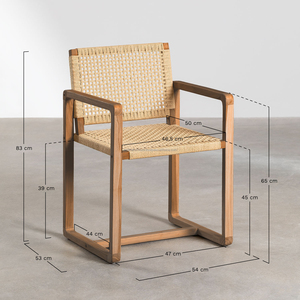 Silla de Comedor Moderna Escandinava de Madera Maciza con Estructura Metálica, Cómoda para Hogar, Bar, Apartamento, Escuela, Almacén y Taller - Product Image 6