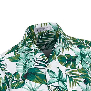 เสื้อเชิ้ตผู้ชายลายดอกไม้ แนวร่วมสมัย สำหรับวันหยุดพักผ่อน รับออกแบบตามสั่ง ขายส่งจากโรงงาน - Product Image 3