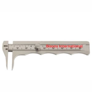 Calibrador Oftálmico Quirúrgico BISONS Jameson, Instrumento de Acero Inoxidable, Herramienta de Medición de 0–80 mm, Calibrador para Cirugía de Estrabismo, Reutilizable - Product Image 1
