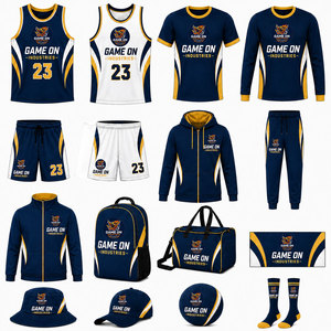 Tenues de basketball entièrement sublimées, vêtements d'équipe, maillots de basketball pour hommes, veste, ensemble d'uniformes de basketball réversibles personnalisés - Product Image 4