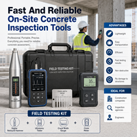 Équipement portable d'essai de résistance du béton pour l'inspection de la qualité des bâtiments