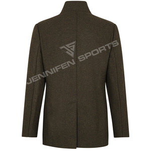 Veste en laine 100% pour la chasse en plein air, le camping et l'hiver, multi-poches, tactique, pour homme, avec fermeture à boutons - Product Image 6