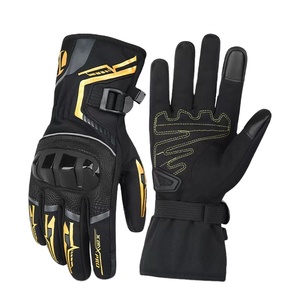 Guantes de Esquí de Dedo Completo, Negros, de Poliéster, Impermeables, Térmicos, con Cierre de Cordón, Unisex, para Montañismo Invernal - Product Image 2