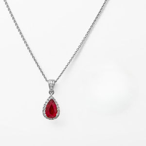 Colgante de Diamante Cultivado en Laboratorio de 1.15 Ct con Halo, Certificado IGI, Oro Blanco Sólido de 14K, Collar Delicado, Joyería Elegante y de Lujo - Product Image 4