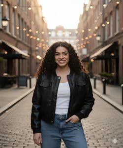 Genuine Ladies <b>Leather</b> Jacket Motorcycle Girls Women's Breathable Plus Size Bikers Bomber <b>Leather</b> Jacket Coat - Product Image 6
