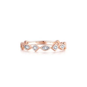 Anillo de Diamante Cultivado en Laboratorio con Corte Princesa y Corte Marquesa, Anillo de Compromiso Pasado, Presente y Futuro, con Piedras Laterales Graduadas, Anillo de Aniversario - Product Image 3