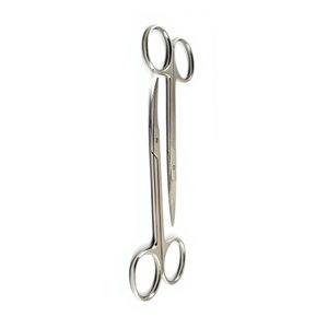 2 paires de ciseaux manuels pour tissus dentaires, droits et courbés, en acier inoxydable chirurgical, ergonomiques, pour la médecine vétérinaire et la dermatologie - Product Image 6