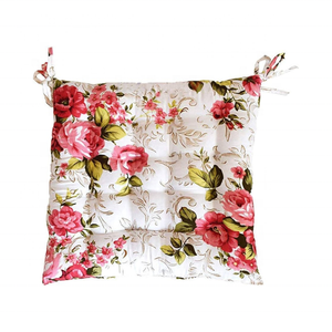 เบาะรองเก้าอี้ได้รับการรับรองน้ำหนักเบาได้รับการรับรองจากผ้าฝ้าย100% เรขาคณิตสีแดงหยักมาใหม่ - Product Image 2