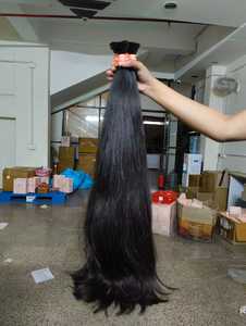 Extensions de cheveux humains indiens Remy double trame, tissées à la machine, en vrac - Product Image 6
