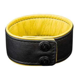 Brazalete de Cuero Ancho con Ribete para Hombre, 500g, Cinco Colores Disponibles, Cuero Genuino Premium, Ajuste Ajustable, Marca Personalizada, Ropa de Club - Product Image 6