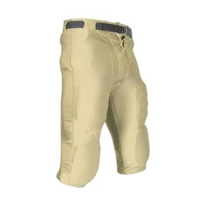 Pantalon de football américain noir professionnel, prêt pour le jeu, avec système de rembourrage intégré et matière Spandex à haute élasticité - Product Image 5