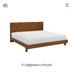 Bedroom Furniture Modern Walnut Solid Wood <b>Bed</b> High Quality Woven Headboard Luxury King Size <b>Bed</b> Frame - Product Image 4
