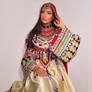 Traditional Handmade Modern Lace Afghani Women's Wedding Dresses High Quality Best <b>Material</b> Vintage Knee-Length A-Line - Product Image 3
