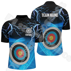 T-shirts camouflage personnalisés pour hommes avec impression par transfert thermique, maillots de tir à l'arc unisexes - Anti-UV UPF50 respirants - Product Image 3