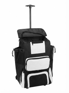 Sac de sport à roulettes en nylon avec plusieurs poches et poignée télescopique pour une utilisation en extérieur - Product Image 4