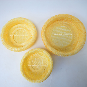 Elegante Cesta Redonda de Bambú Tejido Estilo Antiguo para Guardar Frutas y Bocadillos en Navidad - Product Image 5