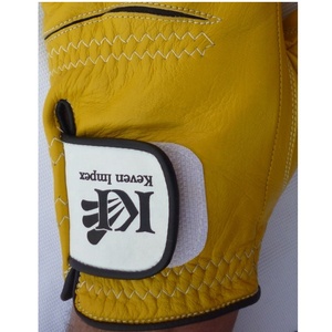 Guante de Golf Keven Impex de Cuero Cabretta Amarillo, Dedos Completos, Mano Izquierda, Transpirable, Compatible con Pantalla Táctil, Cierre de Gancho y Bucle, Unisex - Product Image 3
