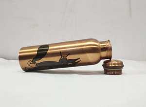 Bouteille d'eau en cuivre pur écologique, design tendance, best-seller, compatible lave-vaisselle, option logo personnalisé pour intérieur, maison, villas - Product Image 6