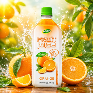 Jus d'orange aromatisé prêt à boire, bouteille de 1000 ml, non concentré, jus de fruits frais pressé, boisson rafraîchissante, OEM ODM, design gratuit - Product Image 2