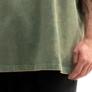 เสื้อยืดผู้ชายไซส์ใหญ่ทรงหลวม แขนสั้น ผ้าฝ้าย สตรีทแวร์ เสื้อยืดลำลอง แฟชั่น เสื้อผ้าลำลอง ขายส่ง รับผลิตตามสั่ง - Product Image 6