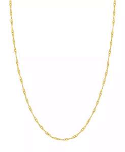 14K Yellow Gold .85 mm Singapore 20" <b>Chain</b> | Macy's - Product Image 1