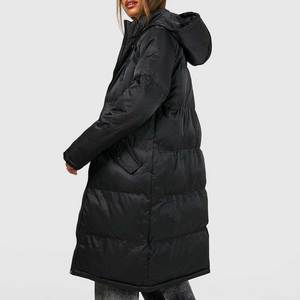 Women's Hooded Plus Size Puffer Jacket Winter Quilted <b>Bubble</b> <b>Coat</b> Long Sleeve Zipper Closure Casual Outdoor Wear 2026 - Product Image 2