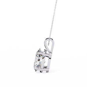 Minimalist 14K <b>Solid</b> <b>Gold</b> IGI Certified 2.5 CT Oval Cut Prong Set Lab Diamond Solitaire <b>Pendant</b> Necklace for Women Party Gift - Product Image 4