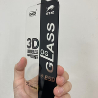 It's Me 200CC Protection d'écran en verre trempé transparent de 0,4 mm avec bordure en aluminium haute résistance, grand arc, entièrement transparente