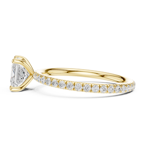 ชุดแหวนแต่งงานแฟชั่น Aries Jewel Classic ทองคำแท้ 14K เพชรเจ้าหญิงทรงเหลี่ยม 1 กะรัต เพชรเพาะเลี้ยงในห้องปฏิบัติการ IGI ของขวัญวันครบรอบ - Product Image 2