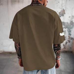 T-shirt graphique surdimensionné inspirant pour hommes, 100% coton, tissu peigné - Product Image 4