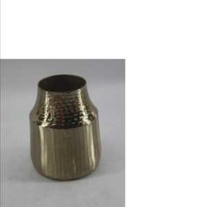 Handcrafted Modern Metal Tabletop <b>Vase</b> Lightweight High Quality Flower Pot with Hammered Finish Holds Water for Home Hotel <b>Decor</b> - Product Image 1
