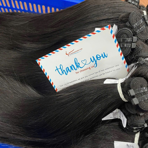 Extensions de Cheveux Naturels Vietnamiens Thanh An 2026 de Qualité Supérieure, Lisses Noirs, Double Trame Cousue à la Machine, Cuticules Alignées - Product Image 6