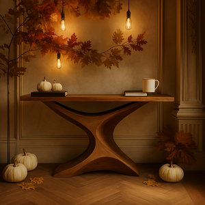 Luxali Handmade Modern Solid <b>Wood</b> Console <b>Table</b> for Entryway <b>Dining</b> Hotel or <b>Rustic</b> Home Decor - Product Image 6