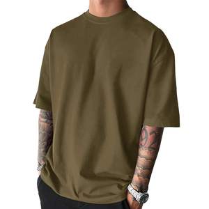 เสื้อยืดทรงบ็อกซี่คุณภาพสูงลดราคาพิเศษ ผ้าฝ้าย 100% สไตล์ลำลอง  แบบเรียบๆ  สามารถสั่งทำได้ตามต้องการ เสื้อยืดทรงบ็อกซี่สำหรับผู้ชาย - Product Image 6