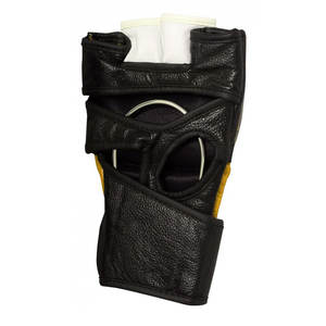 Gants de boxe MMA en cuir de vachette à séchage rapide, avec logo personnalisé, pour entraînement de kickboxing et sacs de frappe lourds - Product Image 5