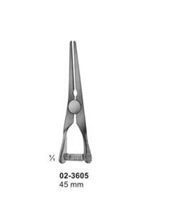 Pince d'occlusion vasculaire manuelle en acier inoxydable Bulldog Straight 45 mm, instrument chirurgical, outil de chirurgie médicale - Product Image 1