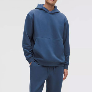 Sweat-shirt unisexe à capuche rouge zippé en polaire unie, séchage rapide, avec poche, coupe ample, manches classiques, tricoté pour l'hiver, 100% coton Econex - Product Image 1