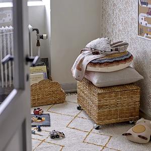 Panier en jacinthe d'eau tressé en forme de nuage, fait main, panier de rangement, vente en gros, écologique, fabriqué au Vietnam - Product Image 5