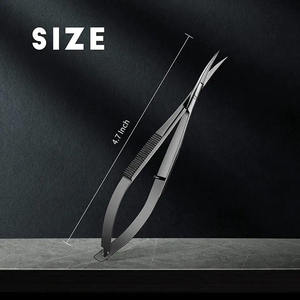High Quality Spring Scissors Ceramic Stainless Steel Blade Dull Finish <b>Nail</b> Care Cuticle Manicure Beauty Manicure Scissors - Product Image 5