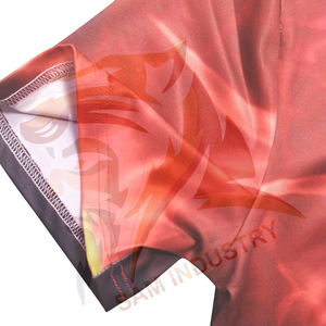 Nueva llegada de camisetas de sublimación para hombre a precio económico, transpirables, sostenibles y con diseño de sublimación personalizado. - Product Image 6