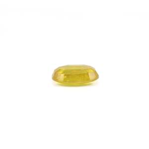 Handcrafted 4.2 Carat Oval Cut Yellow Sapphire Loose Gemstone for Fine Jewelry - Product Image 3